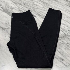 Fleo Classic Black Ribbed Leggings